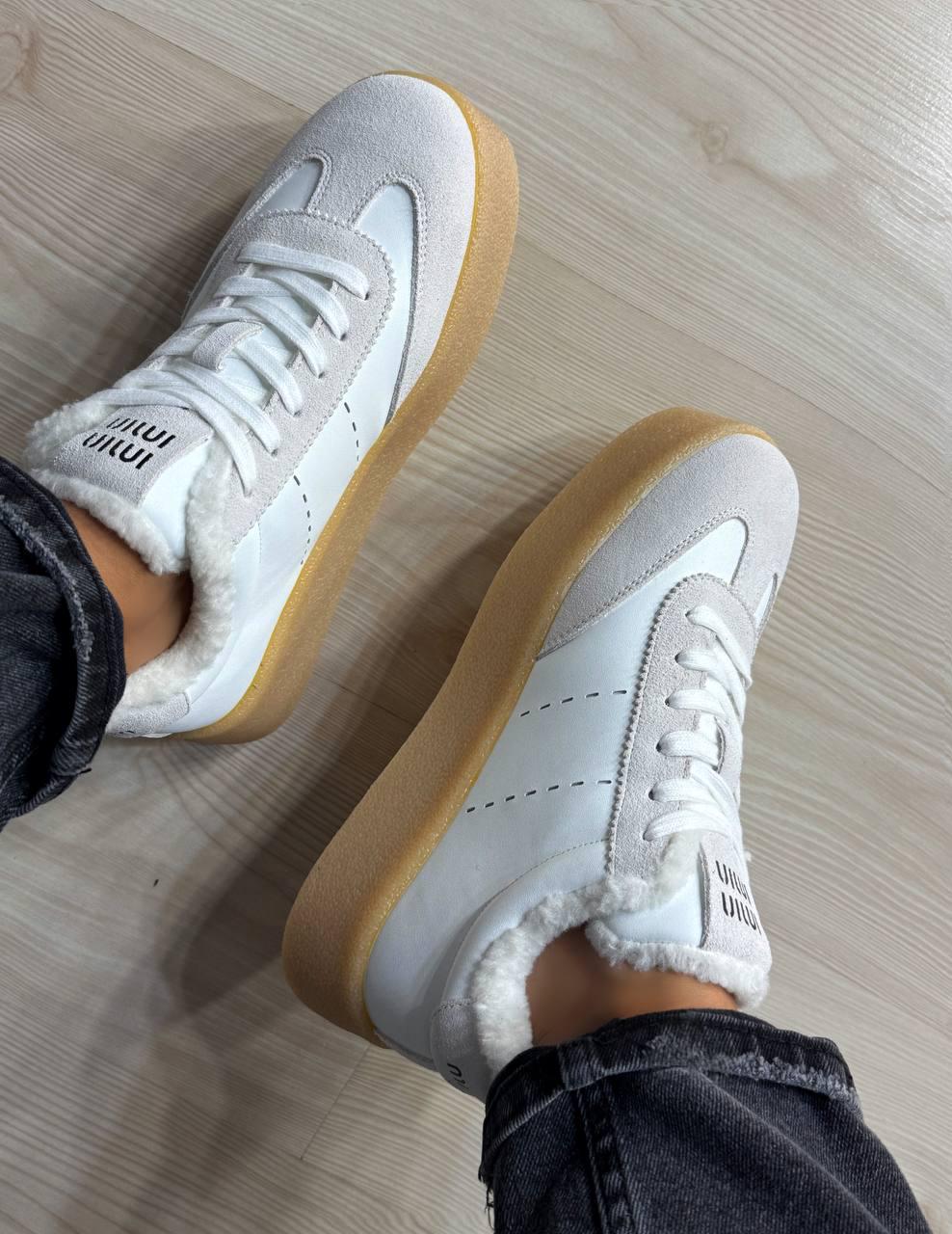 Кеды женские Hengji 632-23 утепленные кожаные с замшей на меху р. 41 Белый (5385) - фото 6 Кеды женские Hengji 632-23 утепленные кожаные с замшей на меху р. 41 Белый (5385) - фото 6