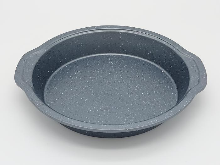 Форма для випічки пирога в духовці кругла з тефлоновим покриттям D 26 см H 5 см (18908) - фото 2 Форма для випічки пирога в духовці кругла з тефлоновим покриттям D 26 см H 5 см (18908) - фото 2