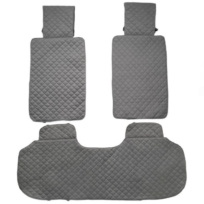 Накидки на сиденье автомобиля с подголовником эко-замша задний комплект Серый (742) - фото 3 Накидки на сиденье автомобиля с подголовником эко-замша задний комплект Серый (742) - фото 3