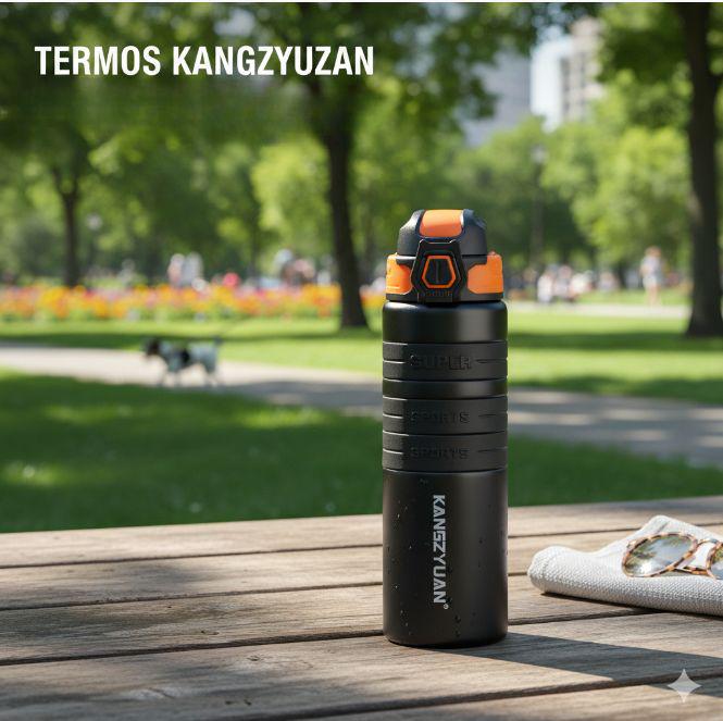 Термос бутылка из нержавеющей стали KANGZYUAN с двойной стенкой вакуумный 800 мл Черный (2466153598) - фото 12 Термос бутылка из нержавеющей стали KANGZYUAN с двойной стенкой вакуумный 800 мл Черный (2466153598) - фото 12