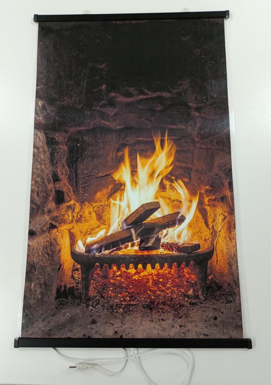 Инфракрасный обогреватель-картина Сейм Пламя 100x63 см Темно-коричневый (wkr-10033) - фото 2 Инфракрасный обогреватель-картина Сейм Пламя 100x63 см Темно-коричневый (wkr-10033) - фото 2