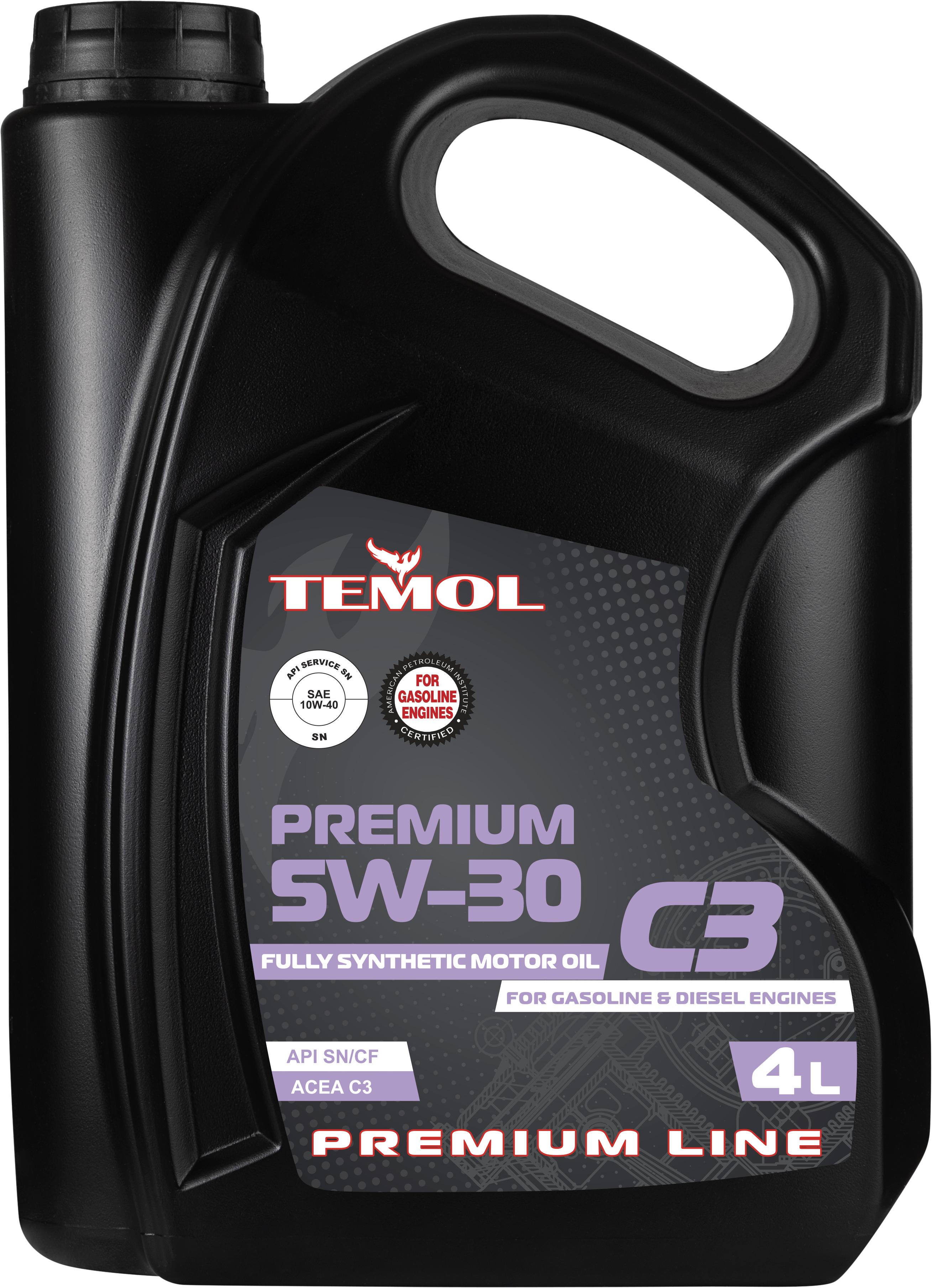 Моторна олива TEMOL PREMIUM С3 5W-30 4 л (T-PС3_5W30-4L)