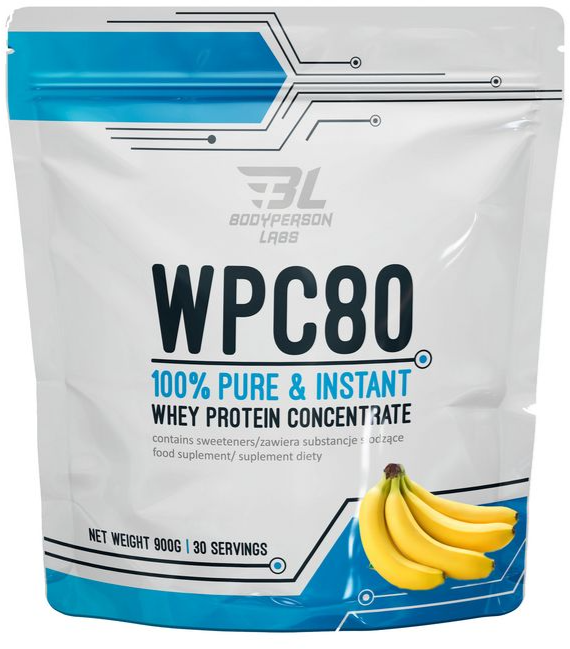 Протеин Bodyperson Labs WPC80 900 g 30 servings Banana Dream