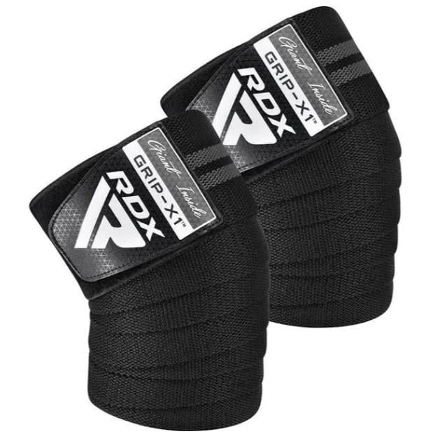 Бинты на колени RDX KR11 GYM Knee Wrap Black/Grey (WAH-KR11BG)