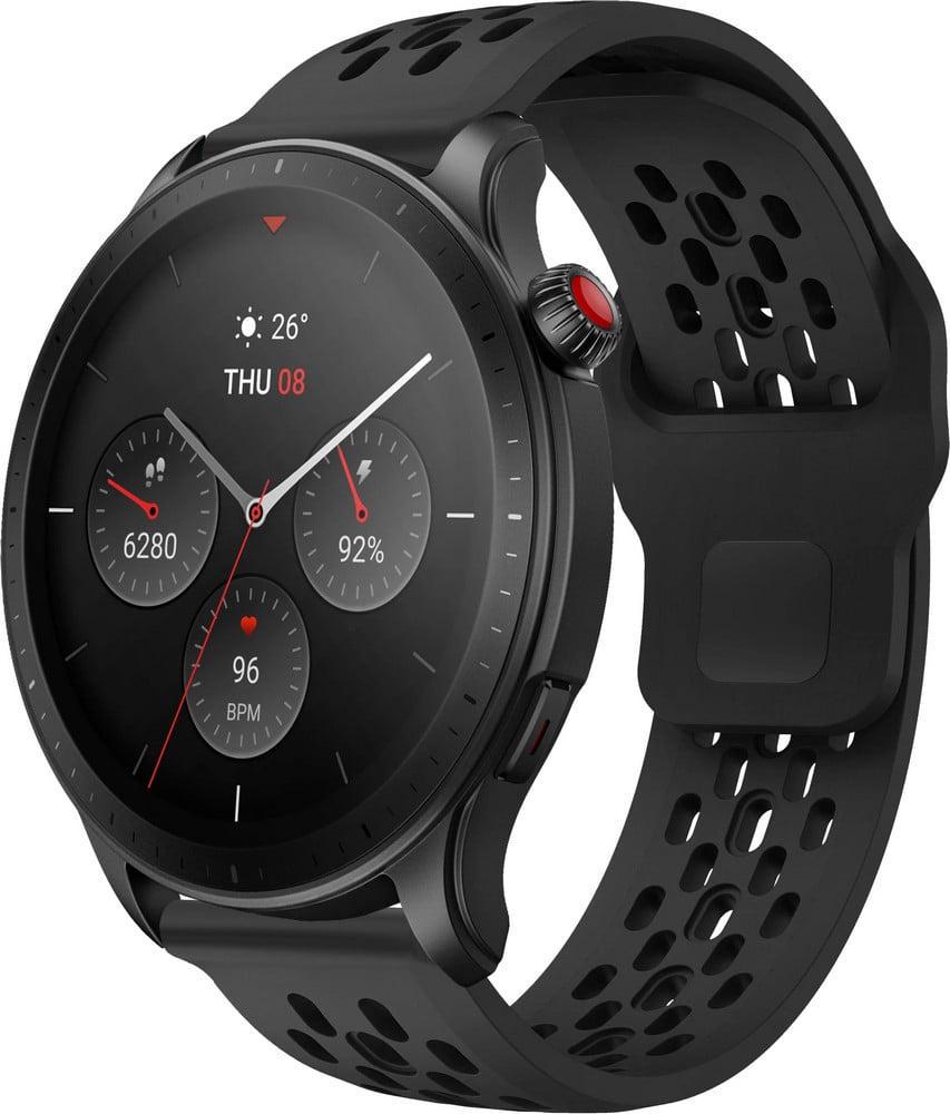 Ремінець силіконовий Liveunic для Amazfit GTR 4 Black (41975-2B)