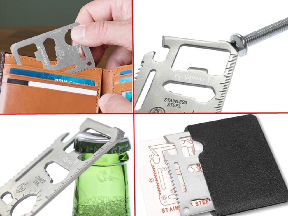 Мультитул універсальний з нержавіючої сталі у вигляді кредитної картки (2104618610) - фото 7 Мультитул універсальний з нержавіючої сталі у вигляді кредитної картки (2104618610) - фото 7