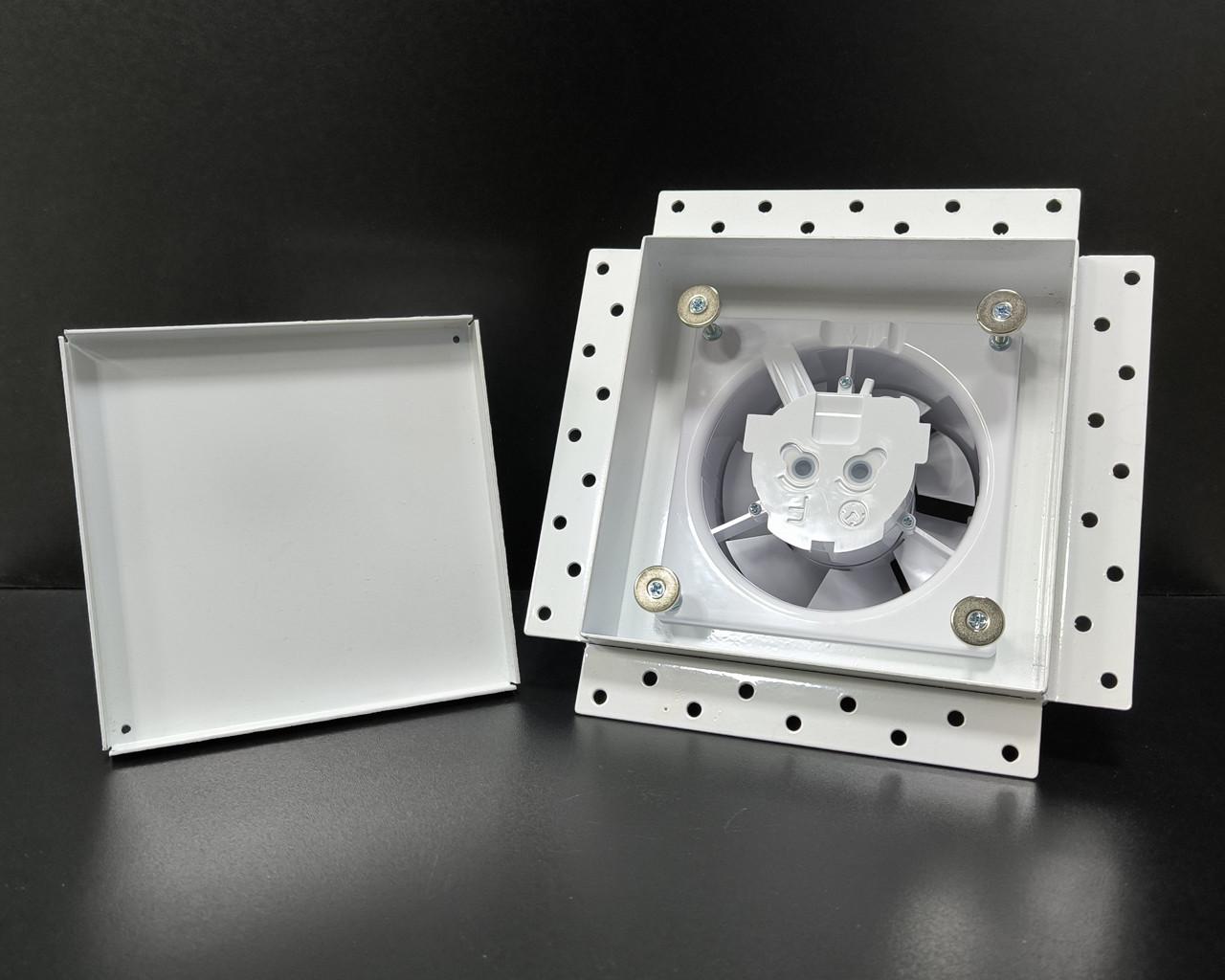 Витяжний вентилятор прихованого монтажу AirRoxy dRim 100 hs bb з таймером та датчиком вологості Білий (100 hs WHITE) - фото 2 Витяжний вентилятор прихованого монтажу AirRoxy dRim 100 hs bb з таймером та датчиком вологості Білий (100 hs WHITE) - фото 2