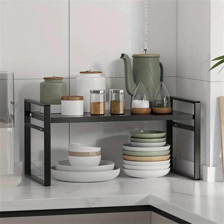 Полочка/подставка кухонная дополнительная в шкаф металлическая 25-45 см - фото 2 Полочка/подставка кухонная дополнительная в шкаф металлическая 25-45 см - фото 2