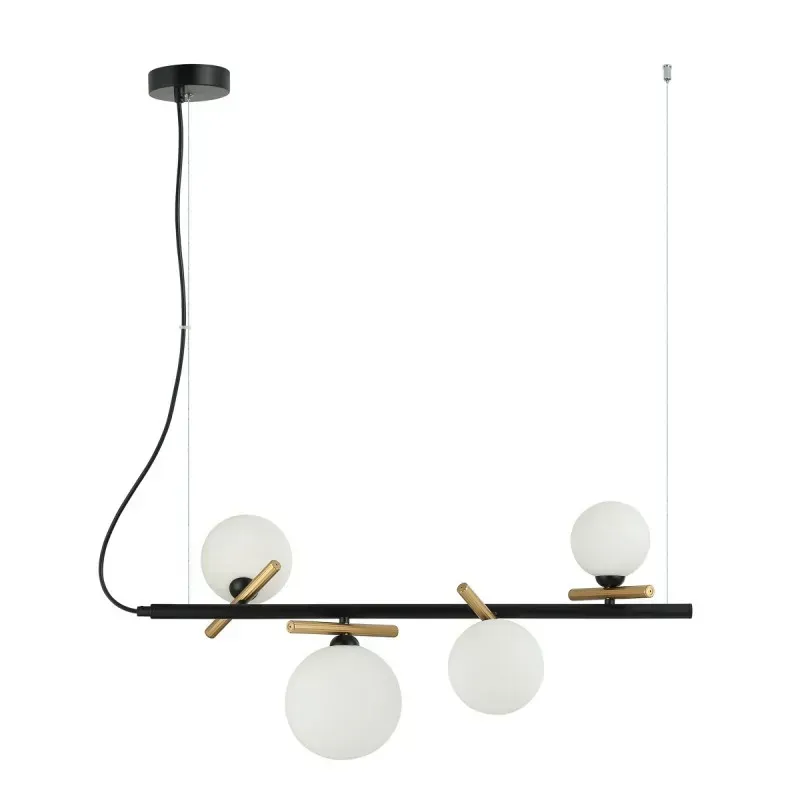 Люстра Italux PND-5622-4-BK-W Reverso