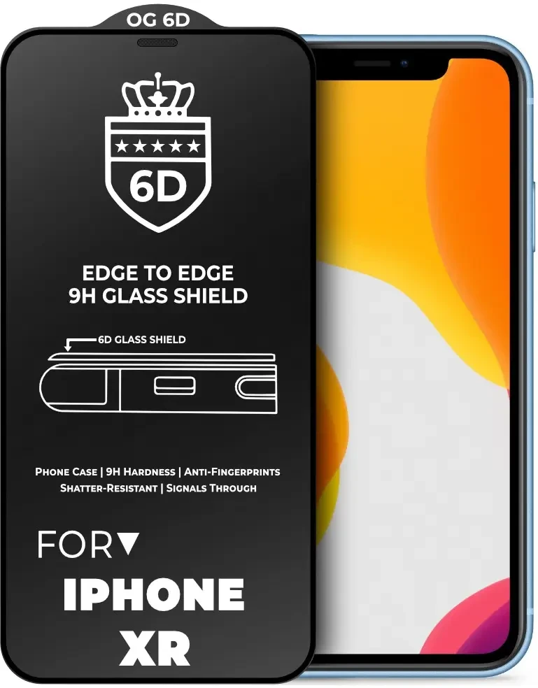 Защитное стекло 6D для IPhone Xr противоударное Защитное стекло 6D для IPhone Xr противоударное