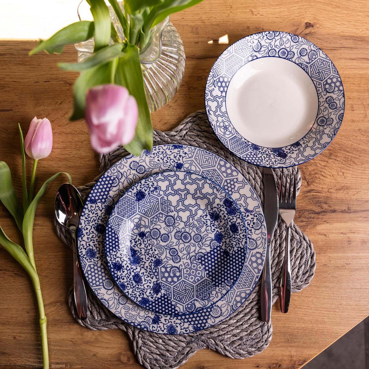 Столовый сервиз на 6 персон 18 пр. Синий (HP-HK-A5)