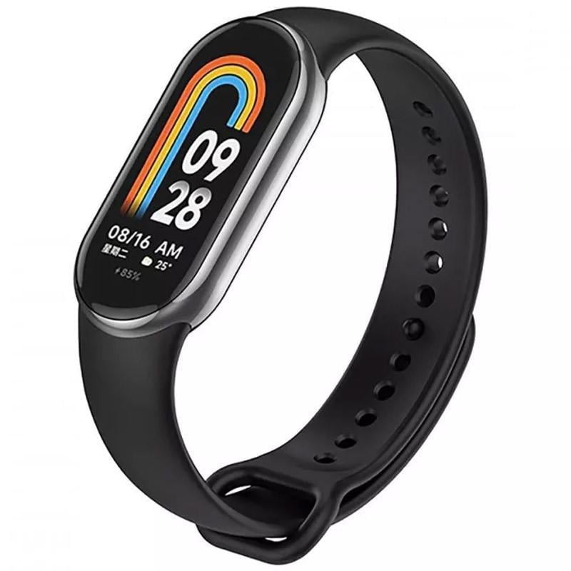 Ремінець силіконовий для Xiaomi Mi Band 8/9 Чорний (00000065484_7)