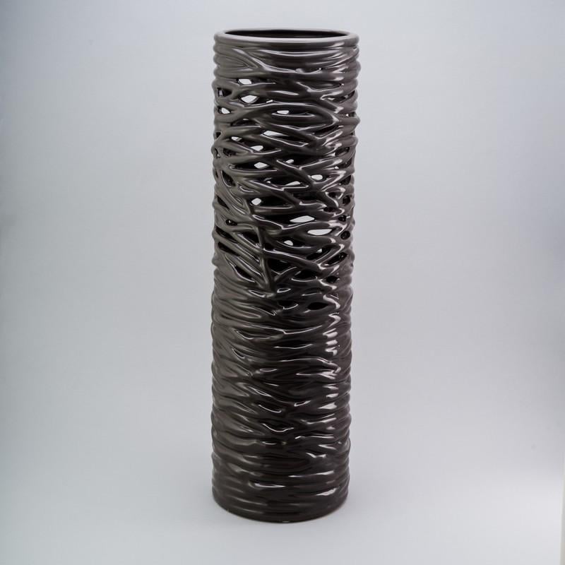 Ваза керамічна Sakura Deep grey 45 см