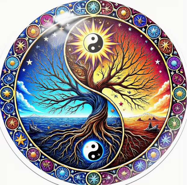 Магніт декоративний на холодильник Дерево Інь-Ян (23176) Магніт декоративний на холодильник Дерево Інь-Ян (23176)