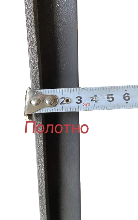 Дверь входная MSM Торнадо утепленная левая металл с двух сторон 0,6 мм порошковая краска 2020х860 мм Графит (102-021972) - фото 3