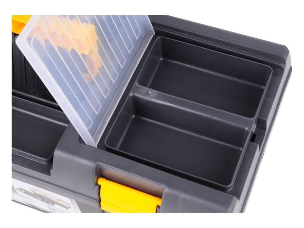 Ящик пластиковий для інструменту Vorel 20" 525x256x246 мм (78813) - фото 4 Ящик пластиковий для інструменту Vorel 20" 525x256x246 мм (78813) - фото 4