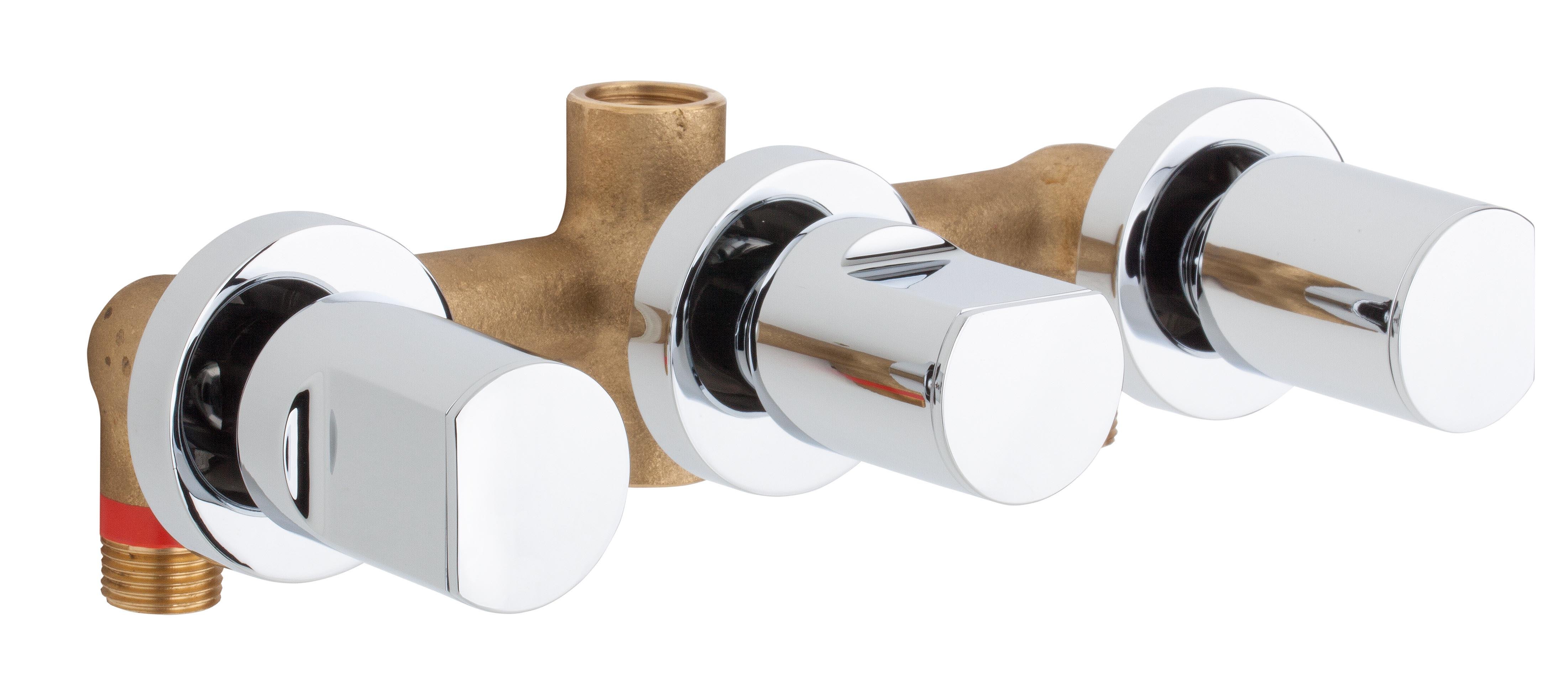 Змішувач для ванни і душа GENEBRE KALO 68116 07 45 66 з перемикачем Хром (23366)