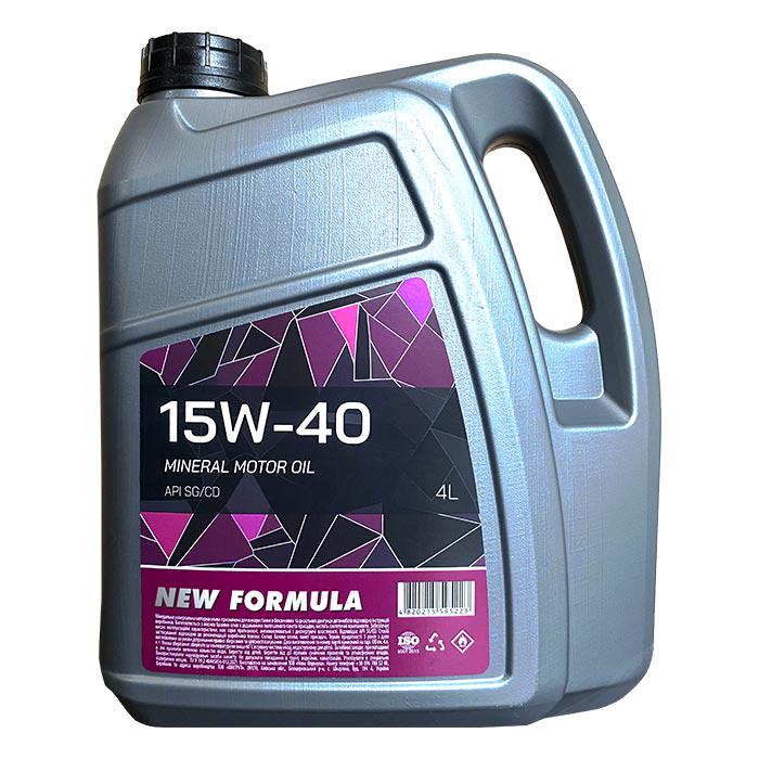 Моторное масло автомобильное NEW FORMULA 15w-40 4 л (196254)