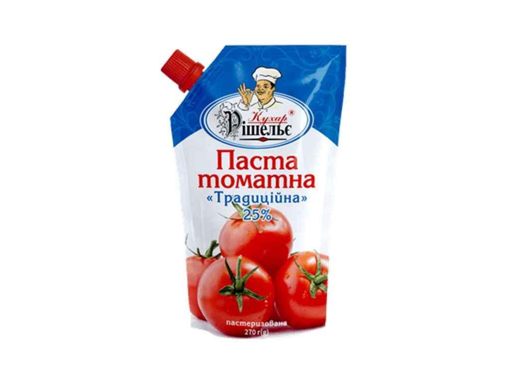Томатная паста Повар Ришелье Традиционная 270 г 25% (752738)