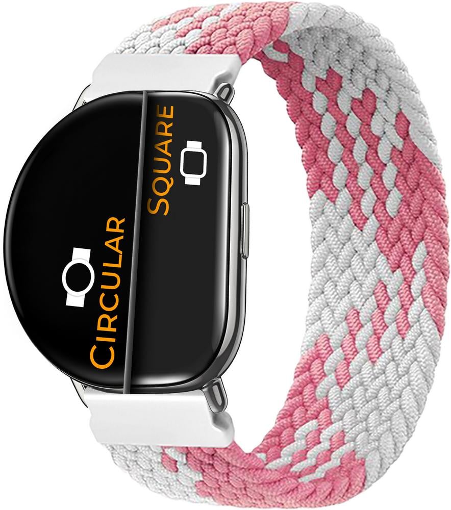 Ремешок Solo Loop Multi для ZEPP E Square/Circular (145 мм) Pink/White (26347-52)