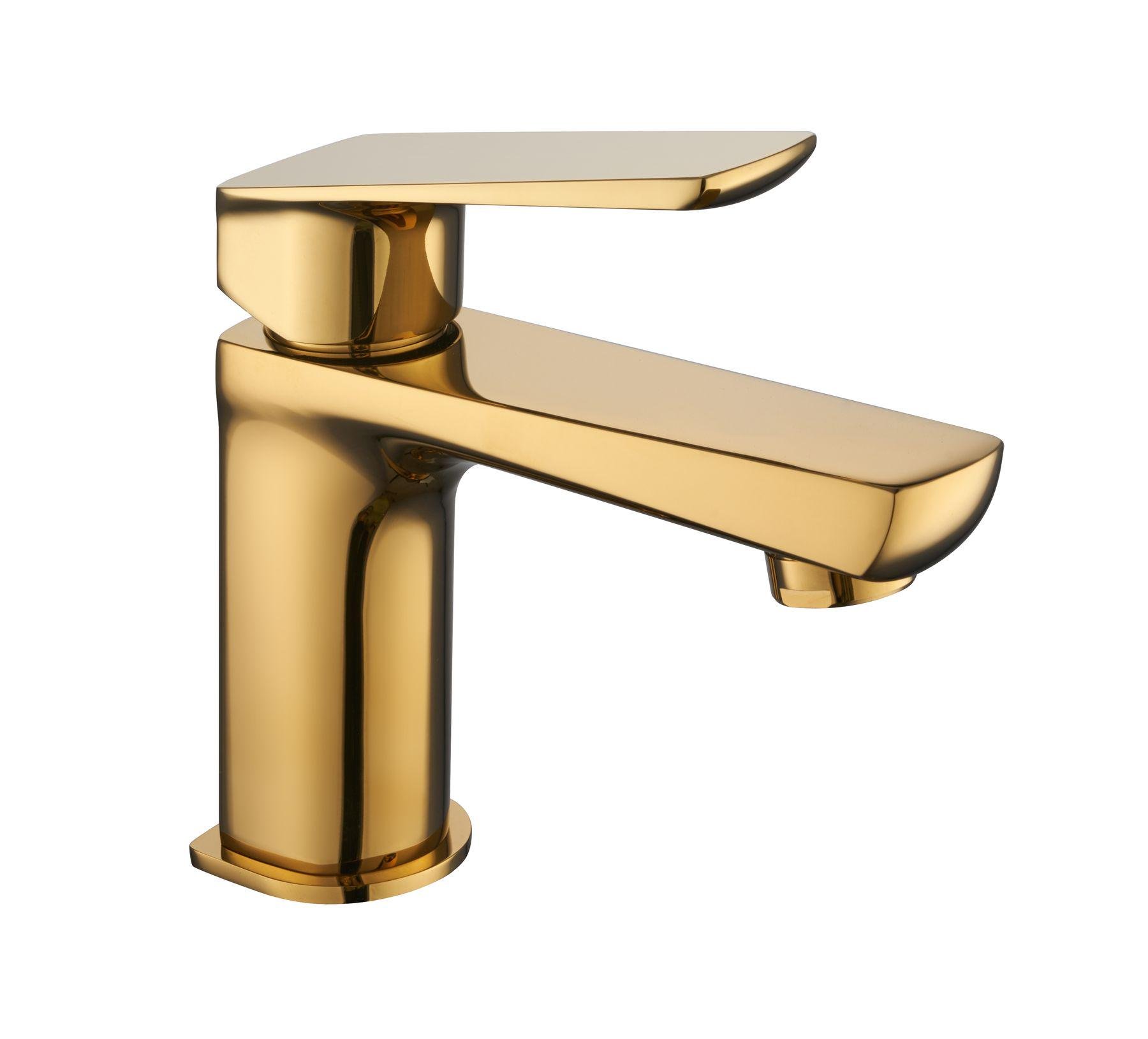 Змішувач для умивальника TOPAZ LEXI TL- 21201-H57-AU 000019547 одноважільний Золотий (108665)