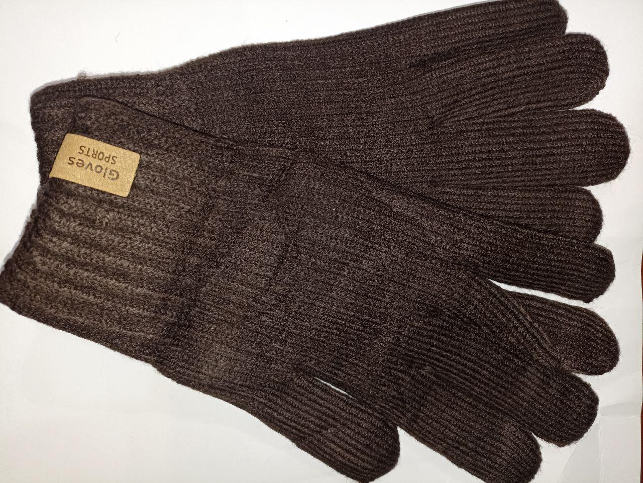 Перчатки зимние мужские КОРОНА 8202k One size Коричневый