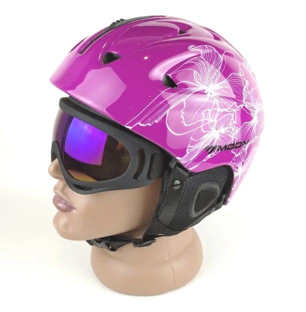 Гірськолижний шолом Moon з малюнком L Малиновий (ШГ-2114-3) - фото 5 Гірськолижний шолом Moon з малюнком L Малиновий (ШГ-2114-3) - фото 5