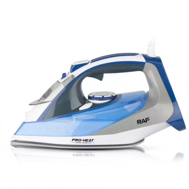 Праска парова RAF R1256B електрична з керамічною підошвою 2400 Вт Синій