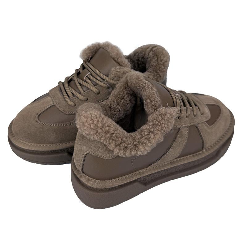 Кеди жіночі замшеві на шнурівці 6016-20 p. 41 25,5 см Коричневий - фото 3