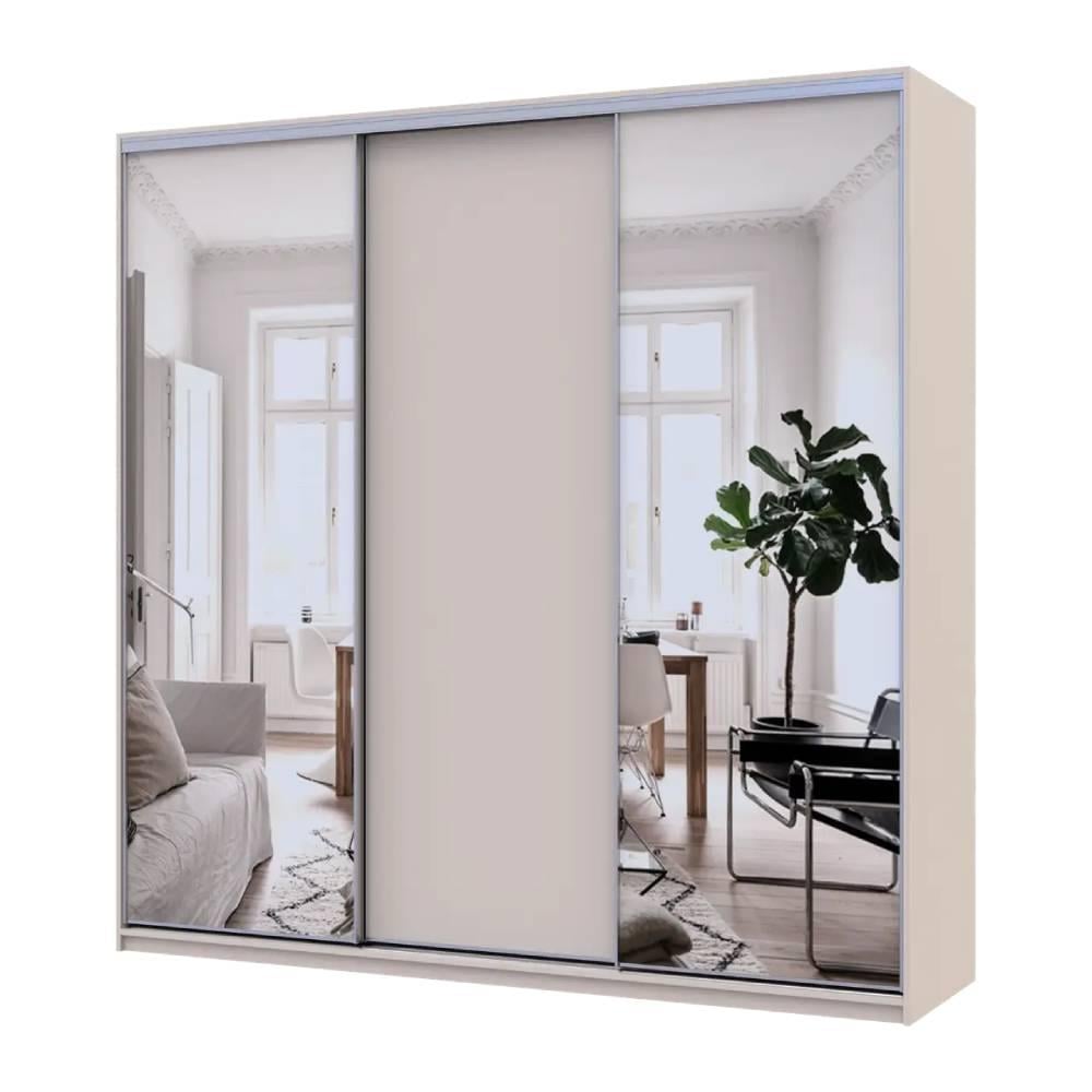 Шкаф-купе Doros Сити Лайт Кашемир 1 ДСП/2 зеркала 225х60х225 см (80736380)