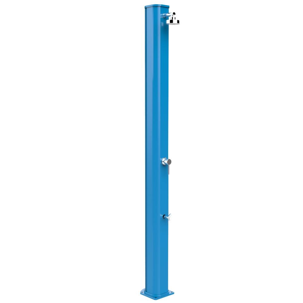 Душ солнечный Aquaviva Big Jolly алюминиевый с мойкой для ног Light Blue A320/5012 35 л (18655)