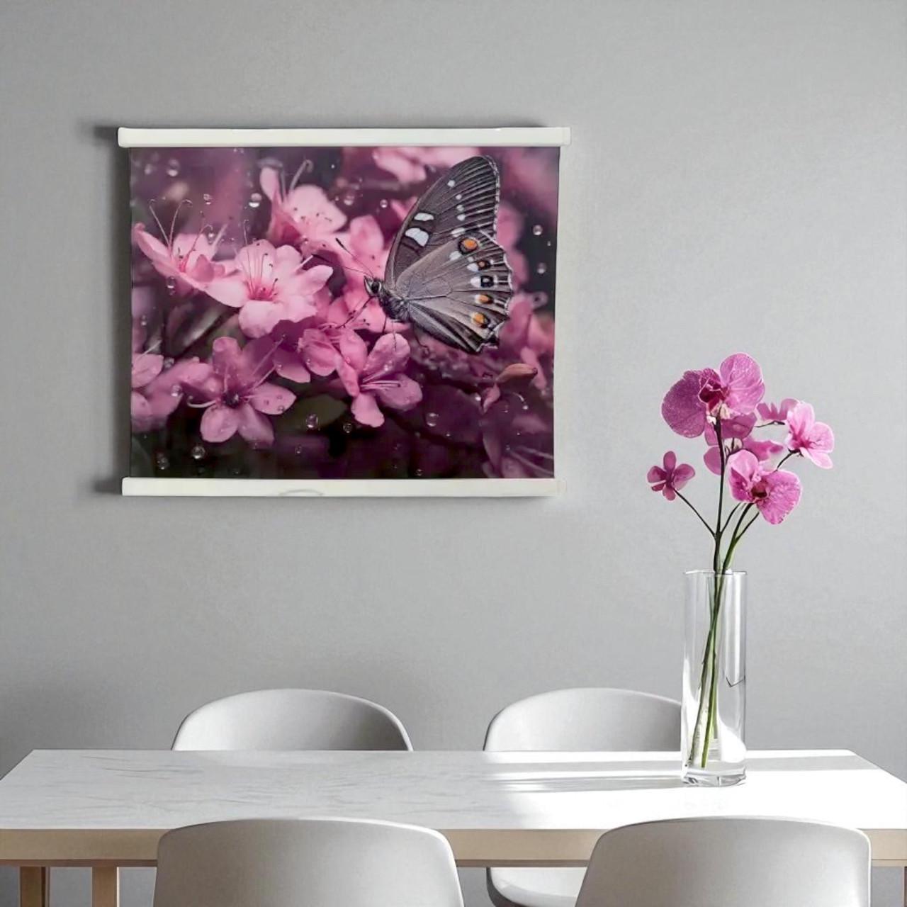Настенный обогреватель инфракрасная электрическая дизайнерская картина Бабочка 240 Вт