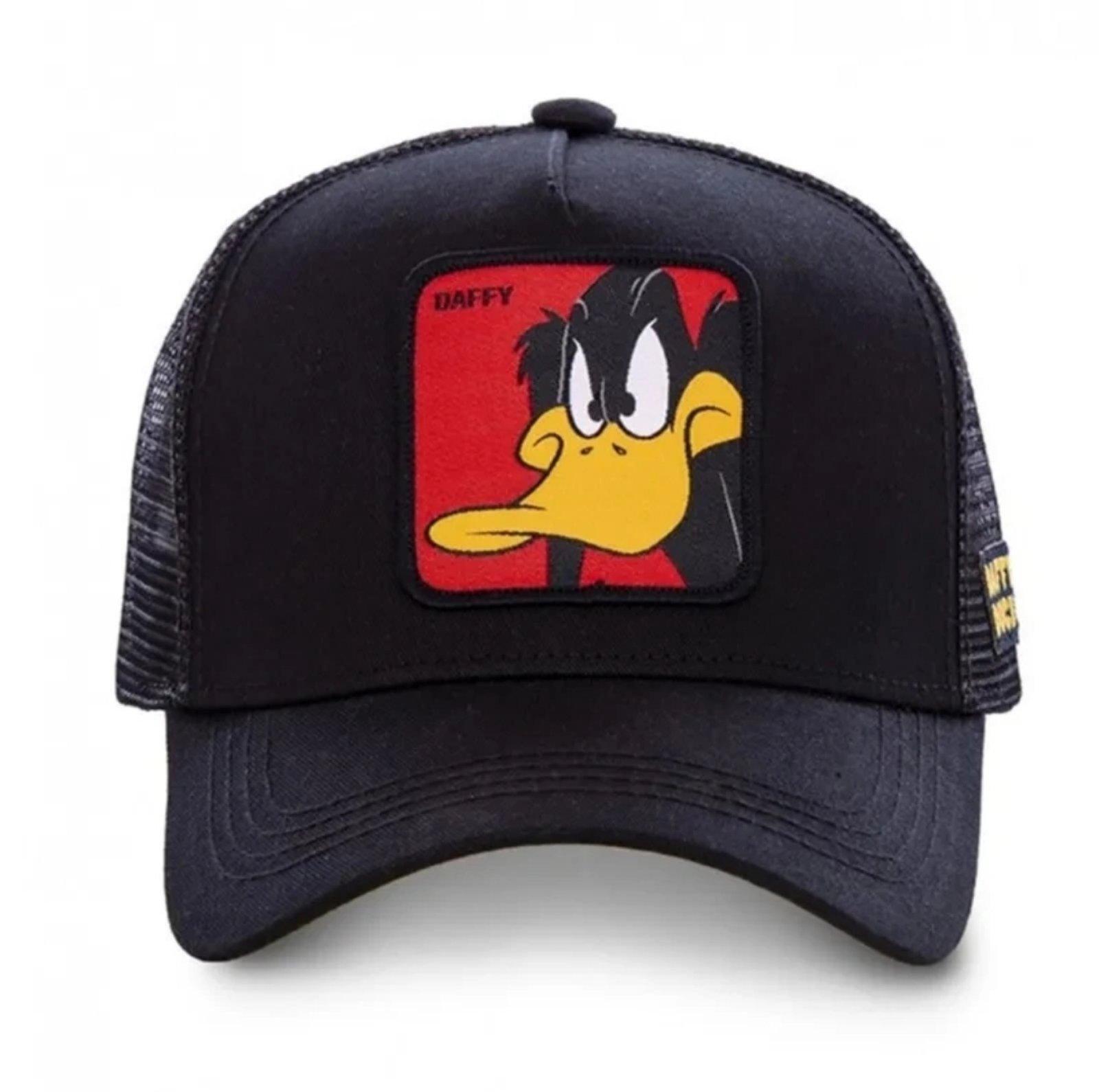 Бейсболка Capslab Looney Tunes Daffy Duck Trucker с шевроном на регуляторе с сеткой унисекс One size Черный (24709642) - фото 4 Бейсболка Capslab Looney Tunes Daffy Duck Trucker с шевроном на регуляторе с сеткой унисекс One size Черный (24709642) - фото 4