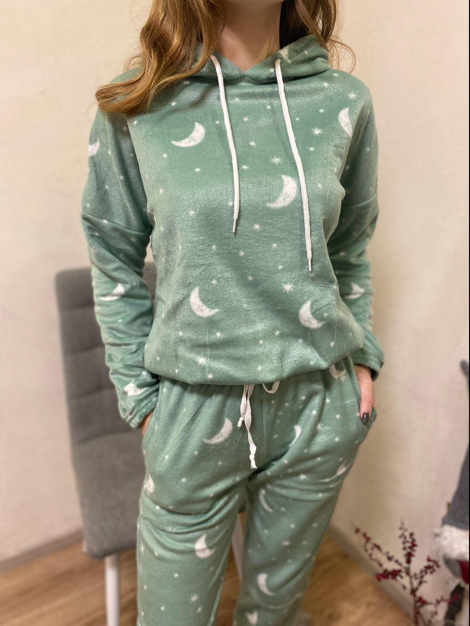 Піжама жіноча Moon S Блакитний (58-67-П-M-Бл-S) - фото 2 Піжама жіноча Moon S Блакитний (58-67-П-M-Бл-S) - фото 2