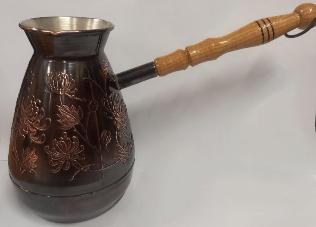 Турка мідна Хризантема СЗ-550 Золотий 0,550 л