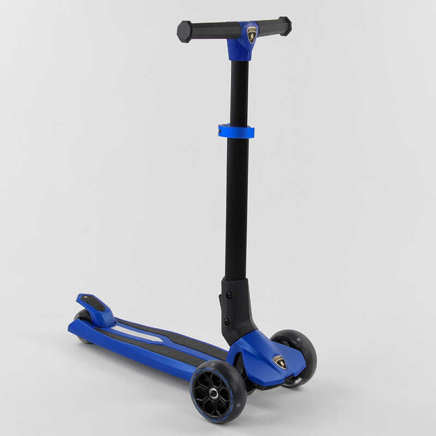 Самокат триколісний Lamborghini LB-20300/4 складане алюмінієве кермо/колеса PU зі світлом (25164517)