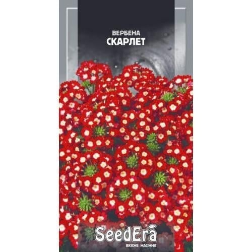 Семена цветов Вербена Гибридная Скарлет Семейный сад 0,2 г (CS-0962)