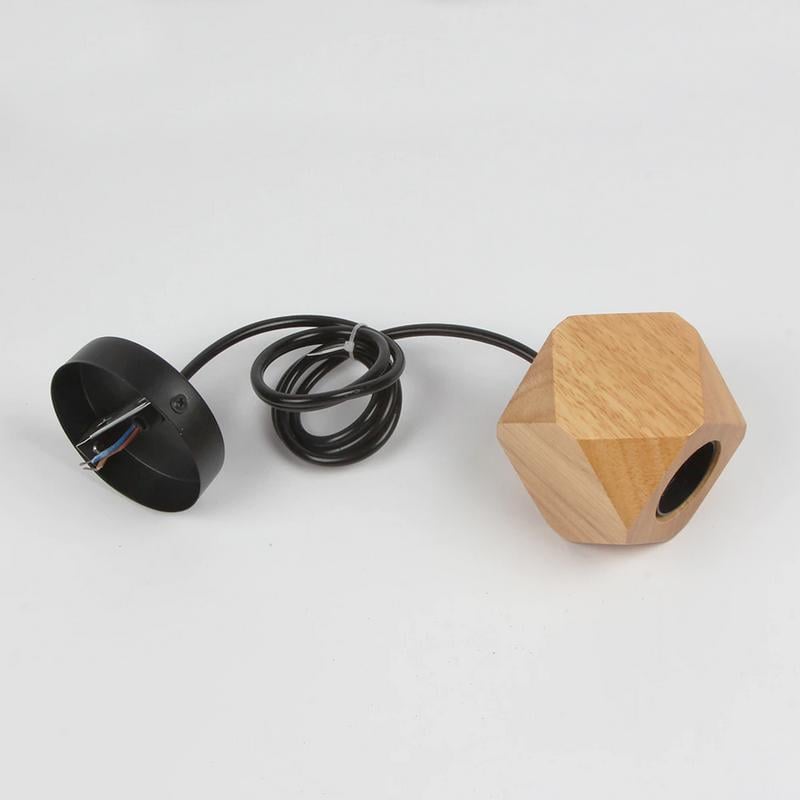 Светильник подвесной в скандинавском стиле Mini-Wooden-D деревянный