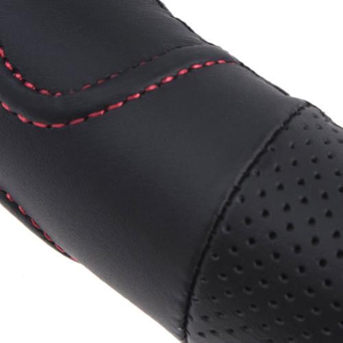 Чехол на руль VLOD-L283 БО перфорированный кожа S Black/Red (90578) - фото 7