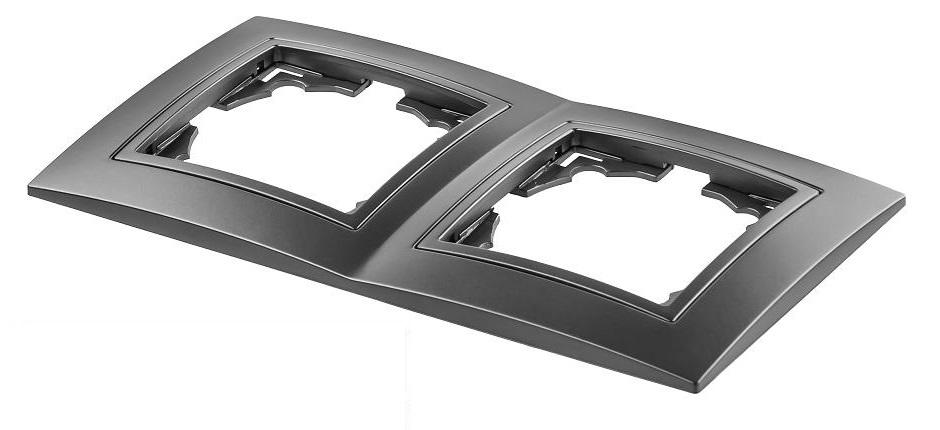 Рамка двомісна MARSHEL ELEGANT FE-2 Graffite