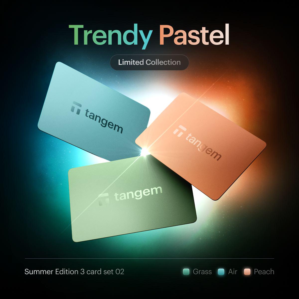 Криптокошелек Tangem Wallet 2,0 Trendy Pastel 3 шт. (TG128X3-TP) - фото 3 Криптокошелек Tangem Wallet 2,0 Trendy Pastel 3 шт. (TG128X3-TP) - фото 3