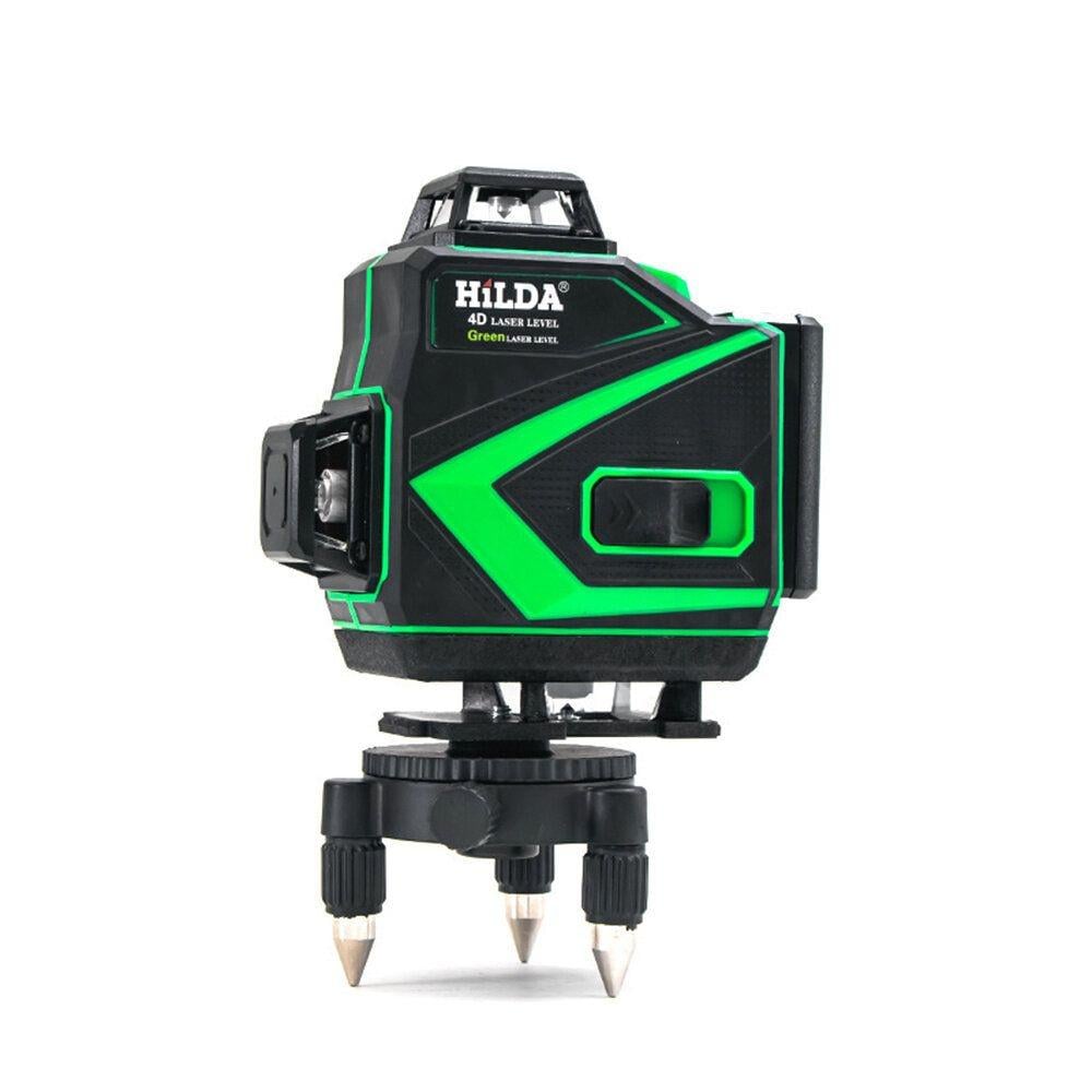 Лазерний рівень нівелір HILDA 4D Ultra із зеленим променем на 16 ліній 360 градусів 2025 зі штативом - фото 9