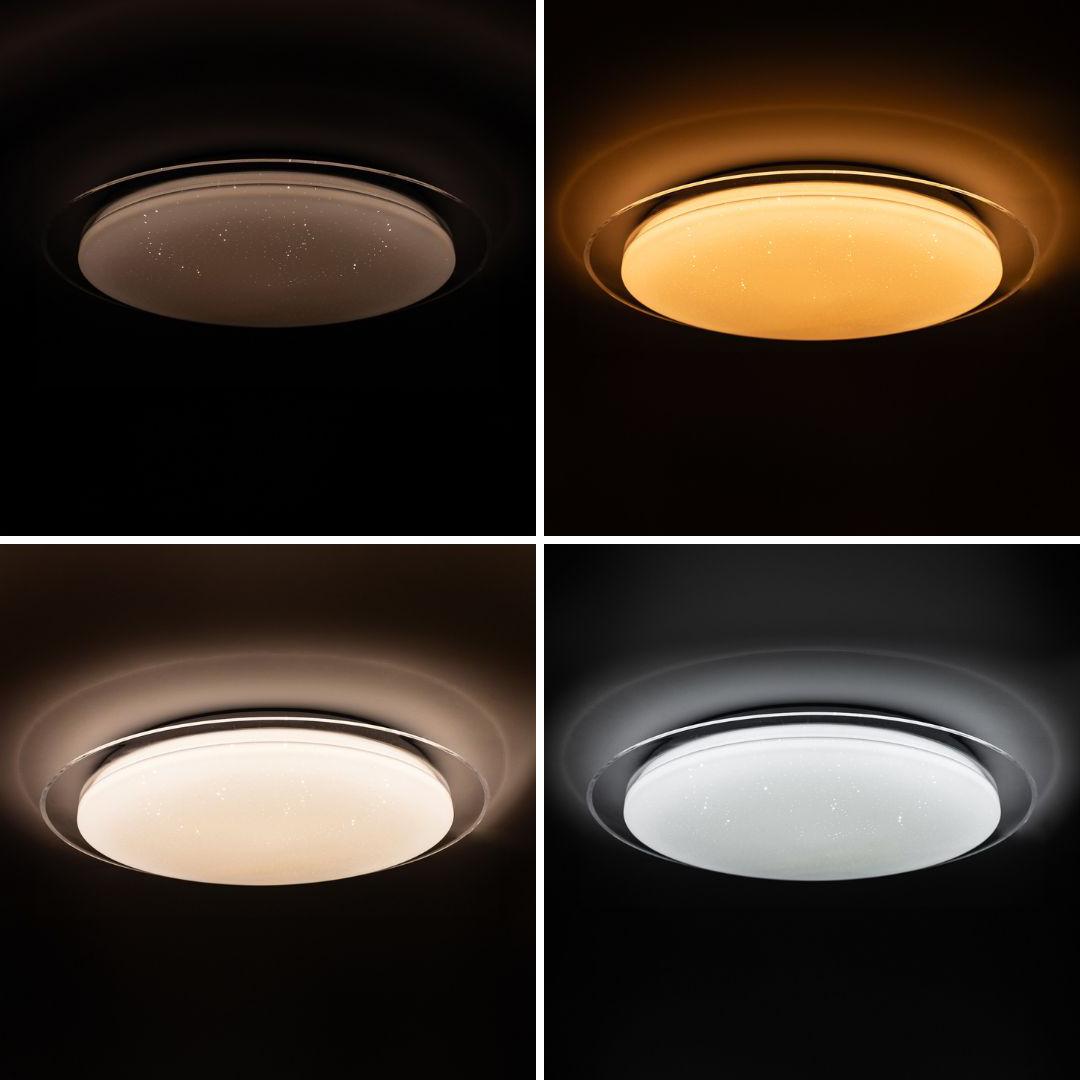 Потолочный светильник Vestum SATURN звездное небо 80W 3000К-6500К с ПУ 530х65 мм - фото 2