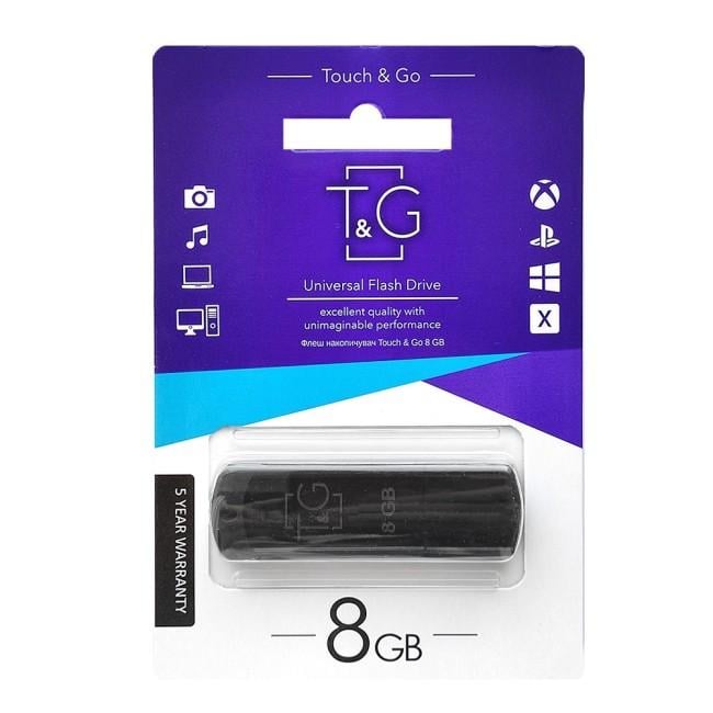 Флеш-накопичувач T&G USB 8GB 011 Classic Series Black