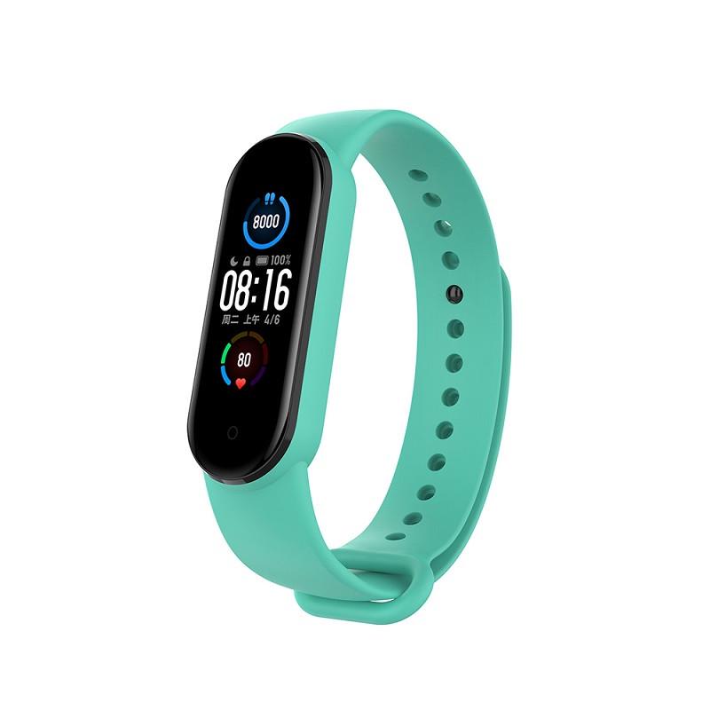 Ремешок для фитнес-браслета Xiaomi Mi Band 5/6/7 Бирюзовый (1379368720)