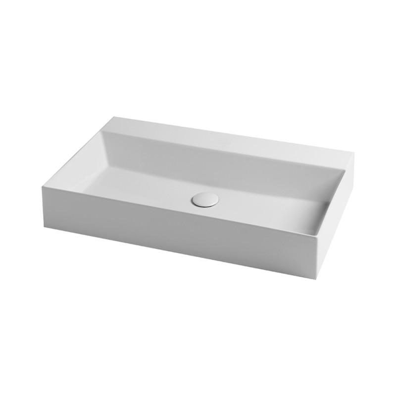 Раковина Azzurra Elegance squared EQA75MB1 Shiny white (71695)