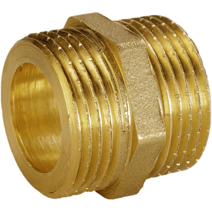 Ніпель VA 000010496 латунь зовнішня-зовнішня 3/4" (104773) Ніпель VA 000010496 латунь зовнішня-зовнішня 3/4" (104773)