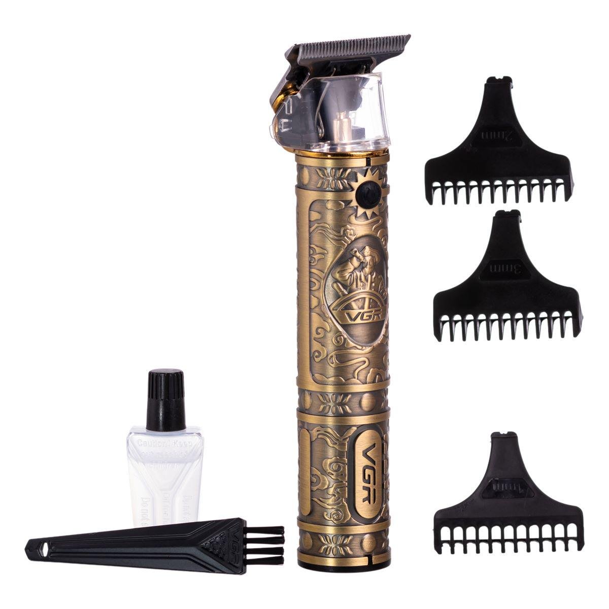 Тример для стрижки волосся та бороди VGR V-085 з насадками (7359) - фото 1 Тример для стрижки волосся та бороди VGR V-085 з насадками (7359) - фото 1