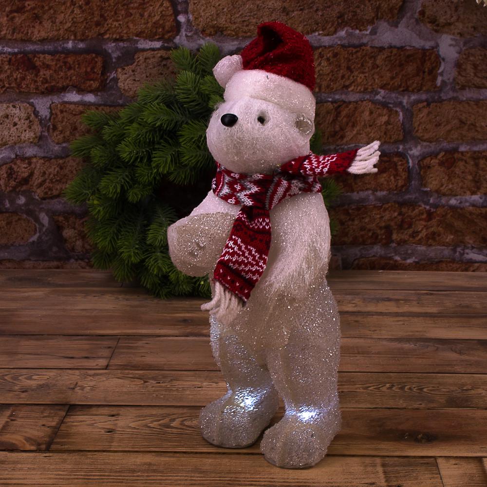 Статуэтка с Led подсветкой мишка в кристалах (4867)