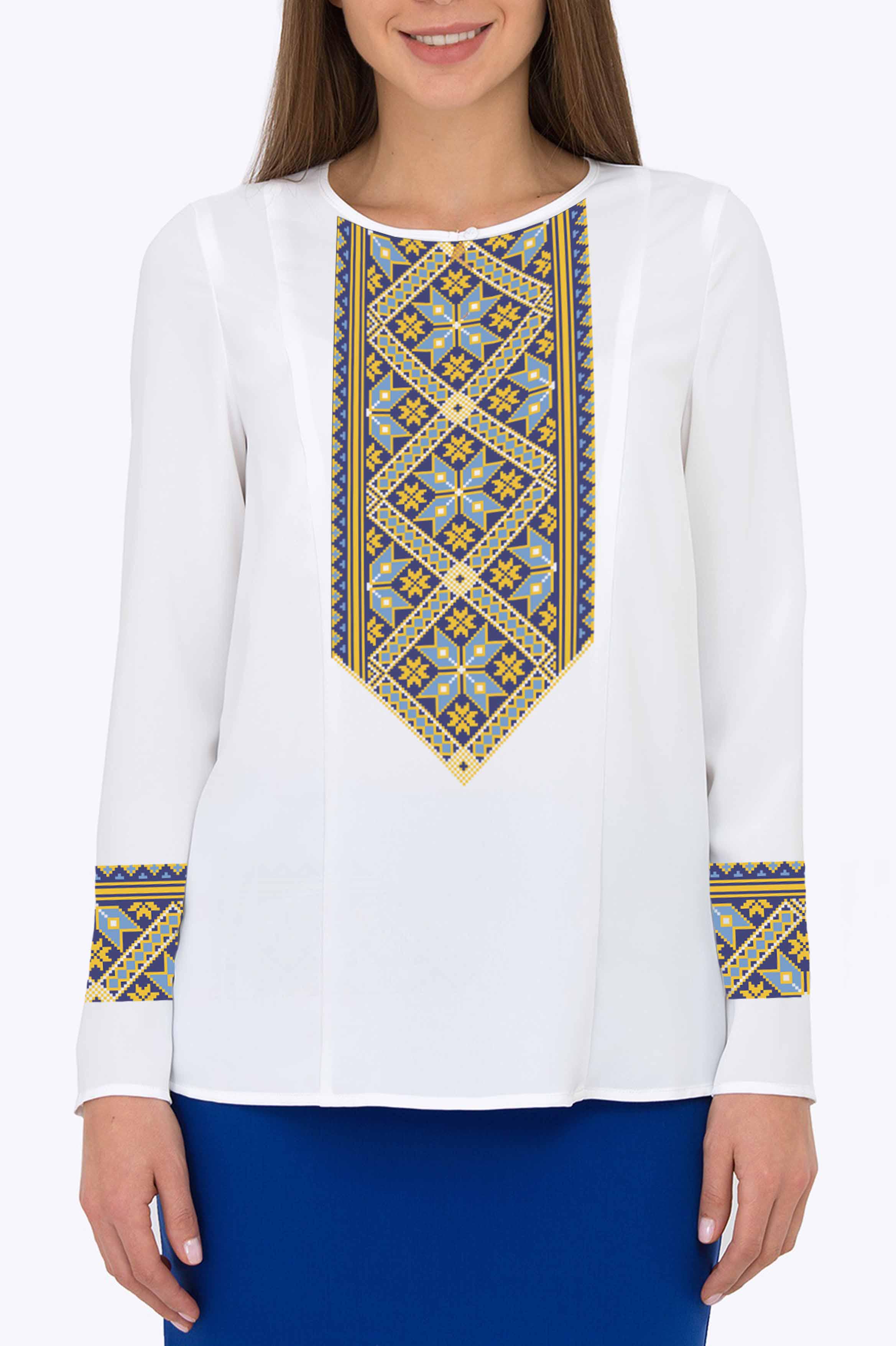 Заготовка для вишивки нитками або бісером сорочка СЖ-91 габардин